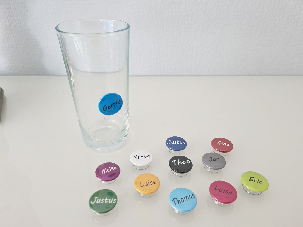 PROST-it Glasmarkierer Set "mit Namen" für Gläser oder Flaschen PROST-it Glasmarkierer Set "mit Namen" für Gläser oder Flaschen