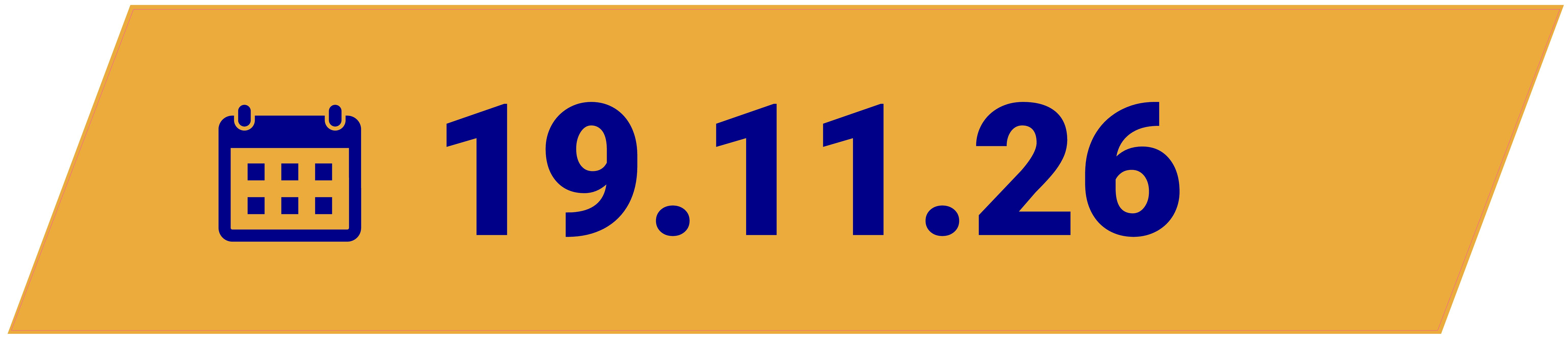 Tekturaufkleber Datum für "alte" Banner