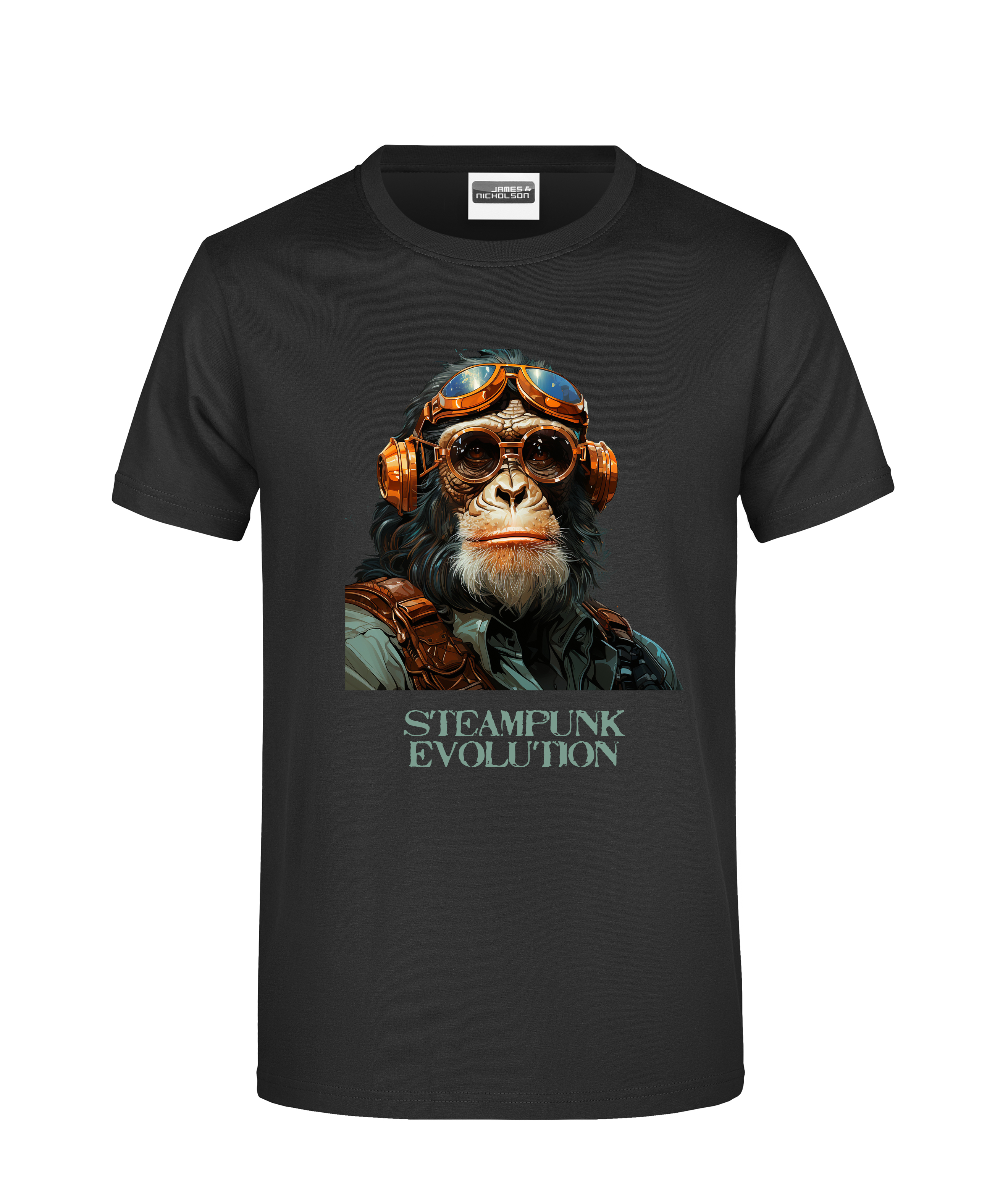 Herren-T-Shirt "Steampunk Affe" 