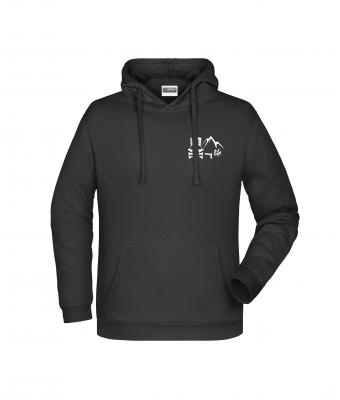 "my life" Herren Hoodie - Logo klein