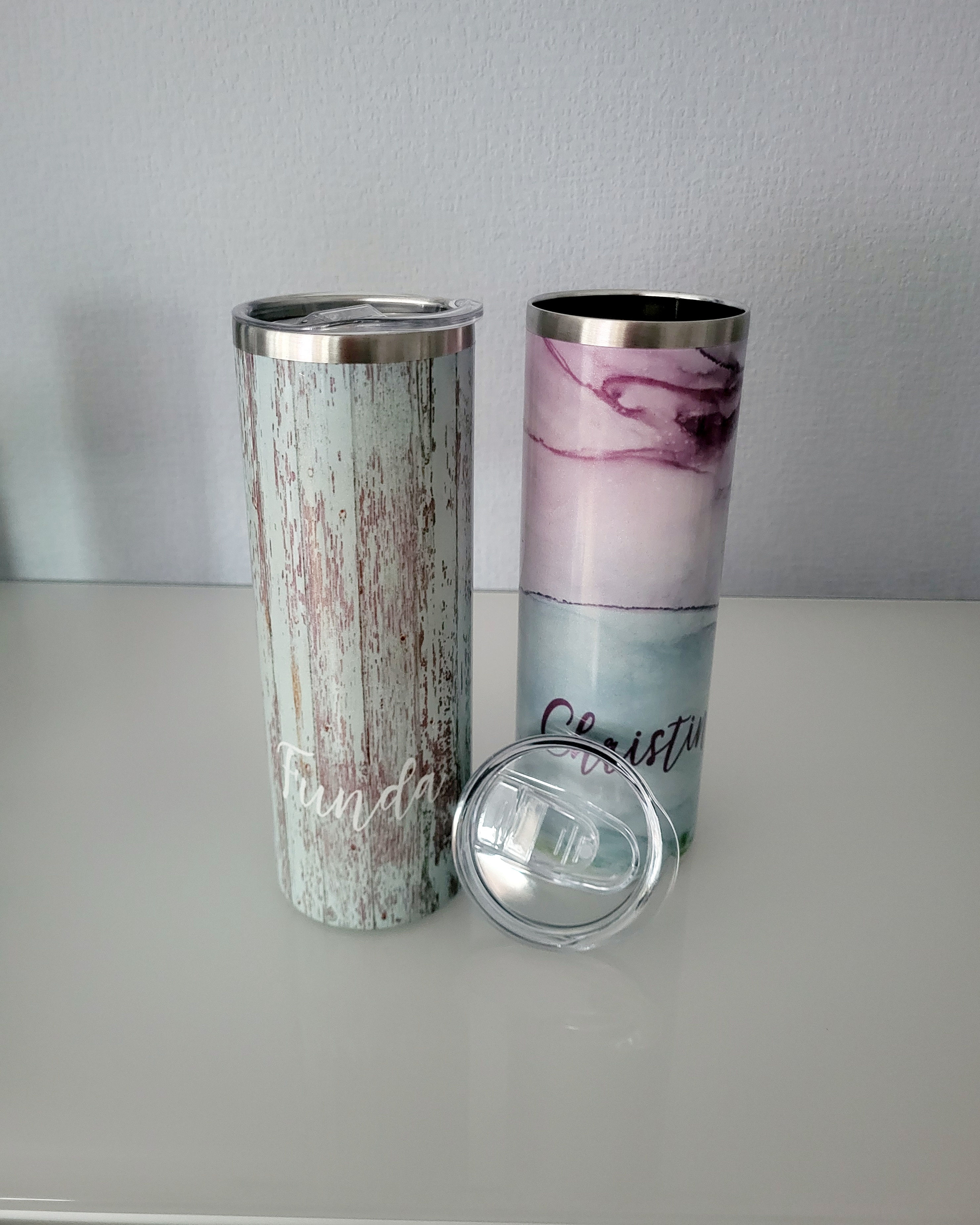 Edelstahl-Thermobecher metallic inkl. Druck 