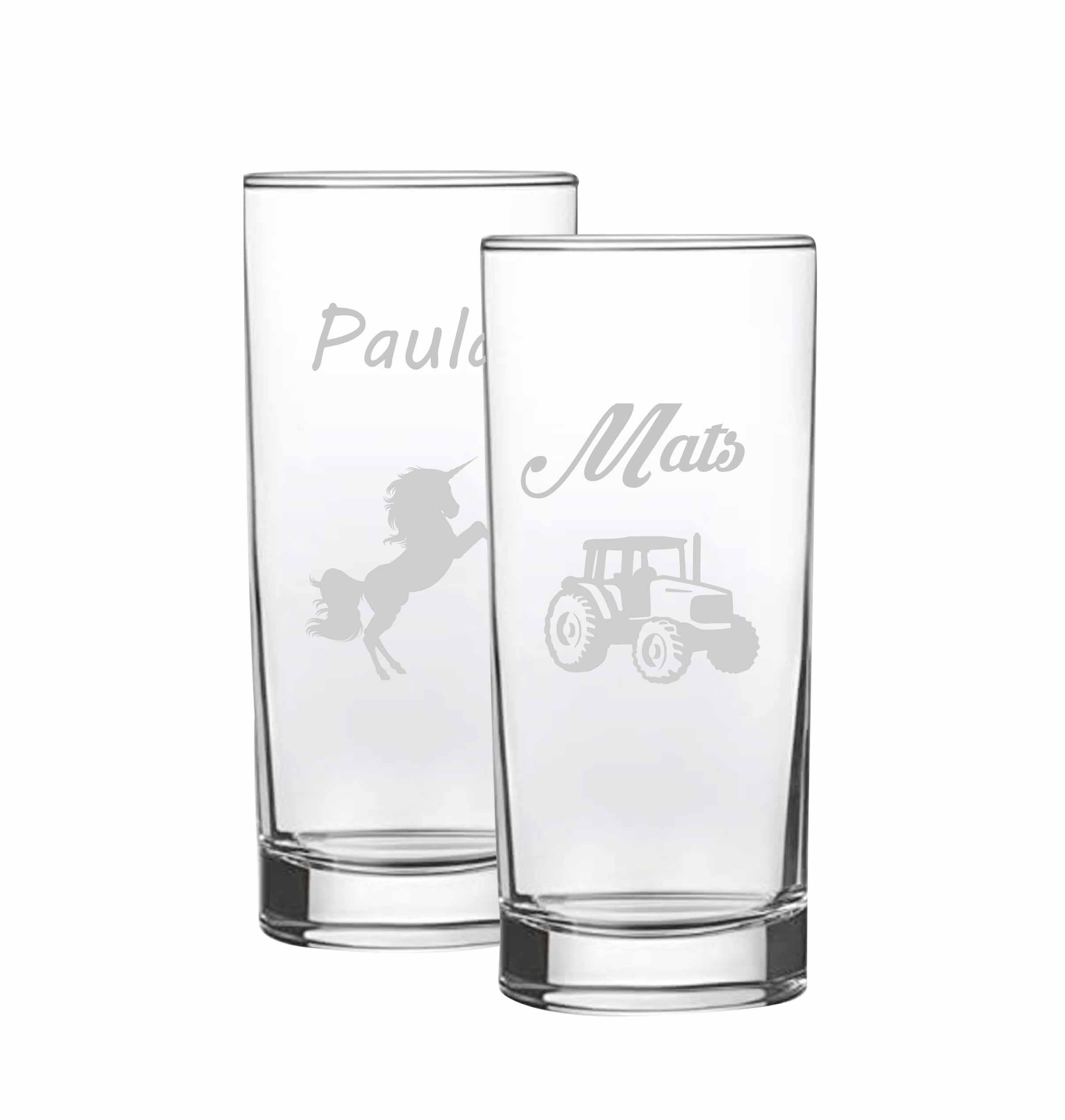 Graviertes Trinkglas / Glas 0,2 l mit Wunschgravur, gravierte Kindergläser mit Namen Graviertes Trinkglas / Glas 0,2 l mit Wunschgravur, gravierte Kindergläser mit Namen