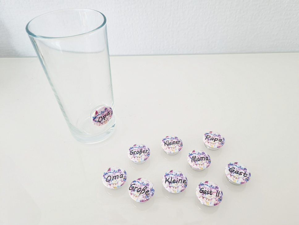 PROST-it Glasmarkierer Set "Familie" für Gläser oder Flaschen PROST-it Glasmarkierer Set "Familie" für Gläser oder Flaschen