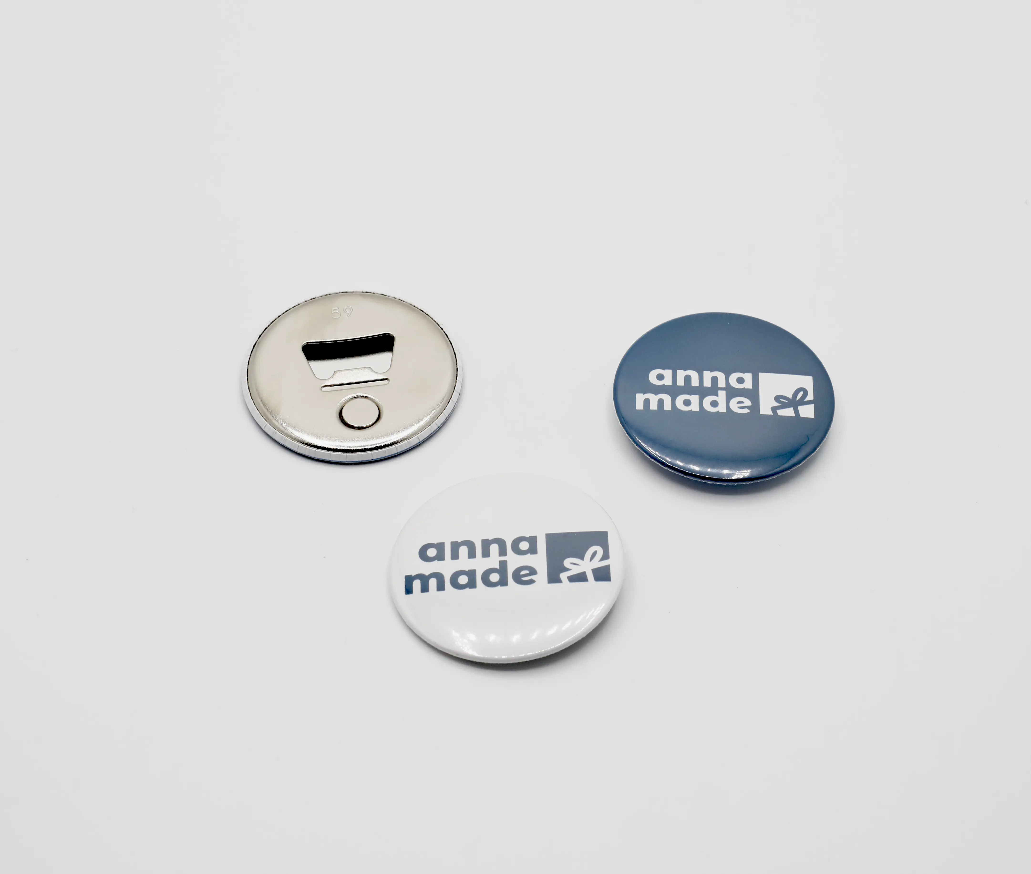 Button 59 mm als Flaschenöffner mit Magnet