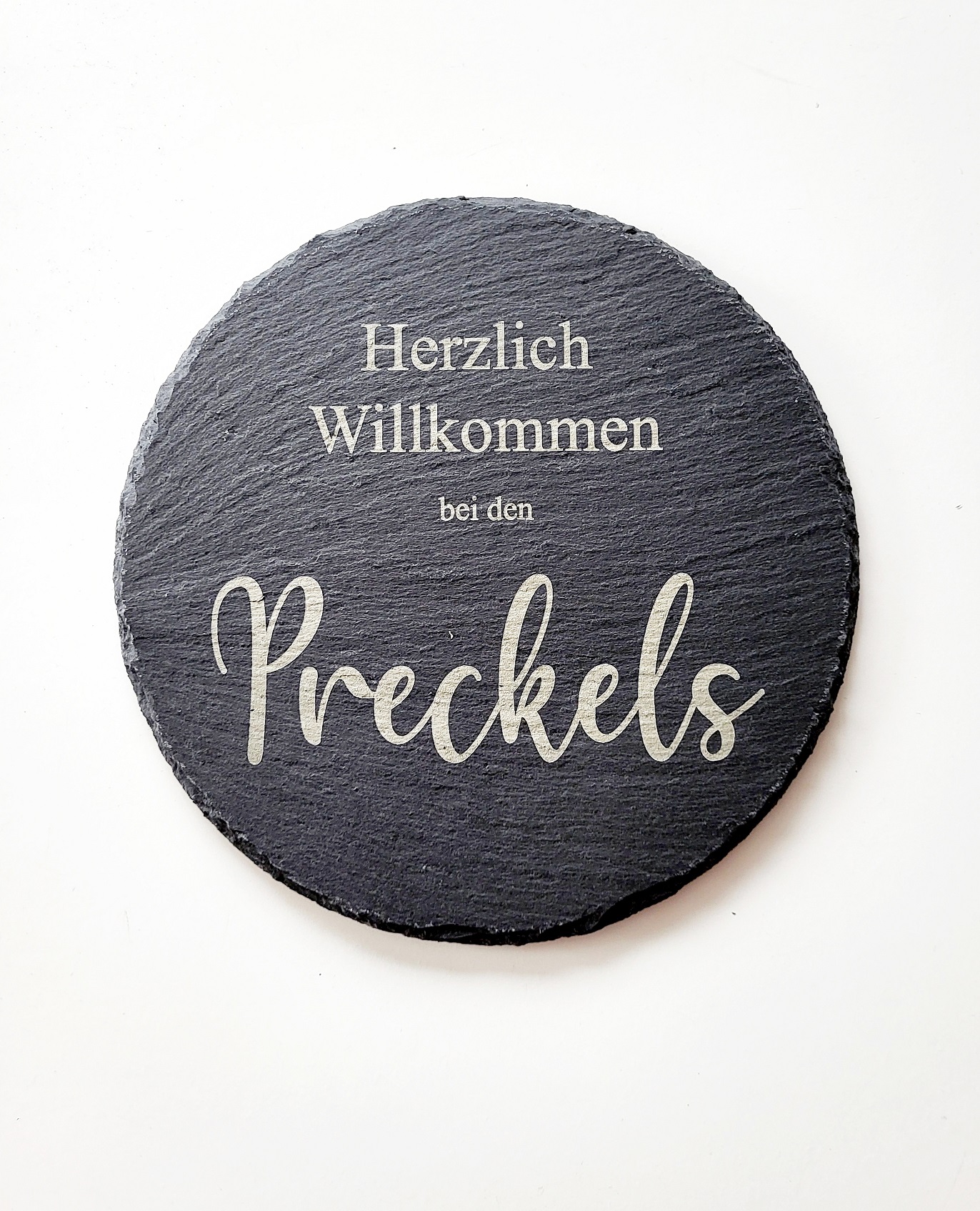 Individuelles Türschild Klingelschild Schiefertafel Namensschild mit Wunschgravur Individuelles Türschild Klingelschild Schiefertafel Namensschild mit Wunschgravur