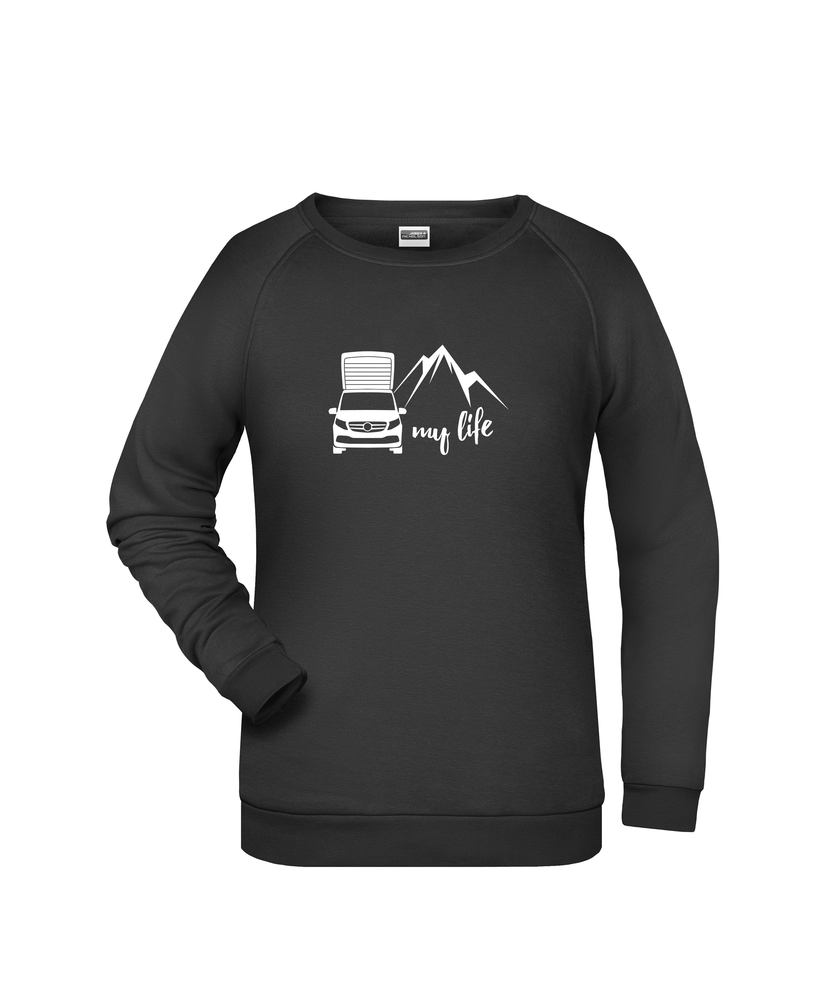 "my life" Damen-Sweatshirt - Logo groß "my life" Damen-Sweatshirt - Logo groß