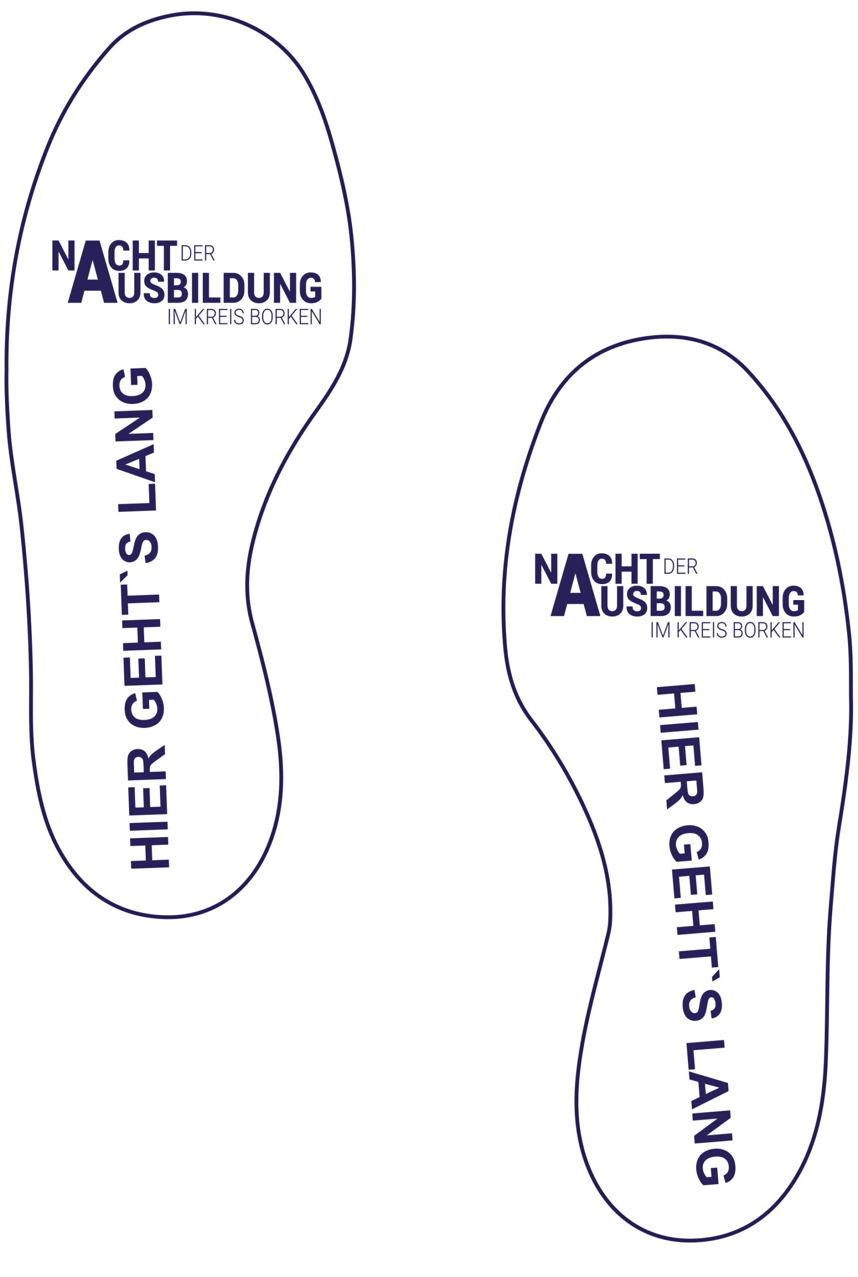 Fußbodenaufkleber (1 Paar)