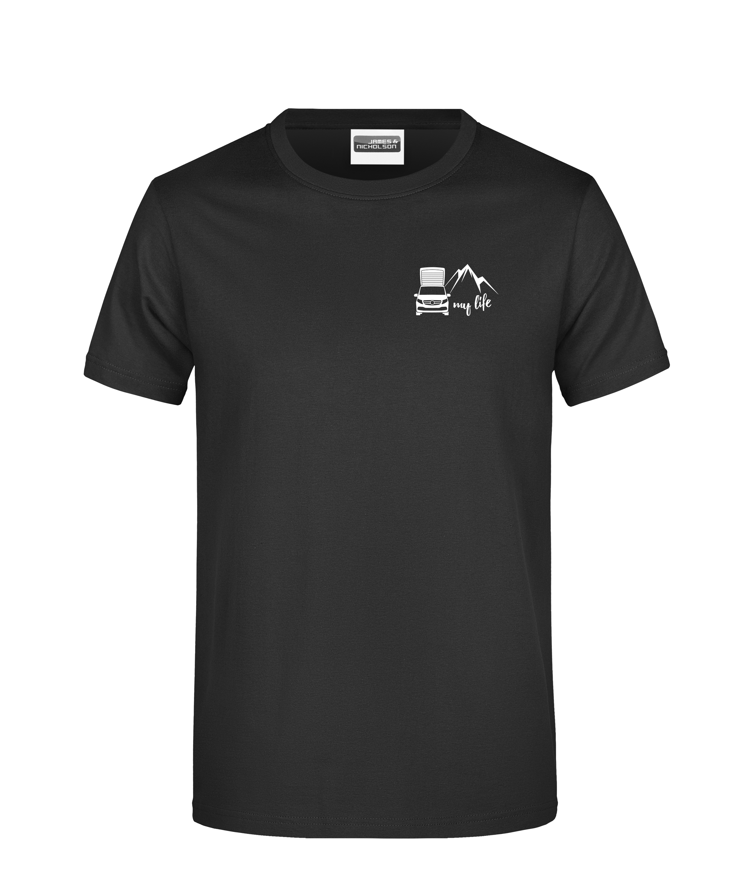 "my life" Herren-T-Shirt - Logo klein