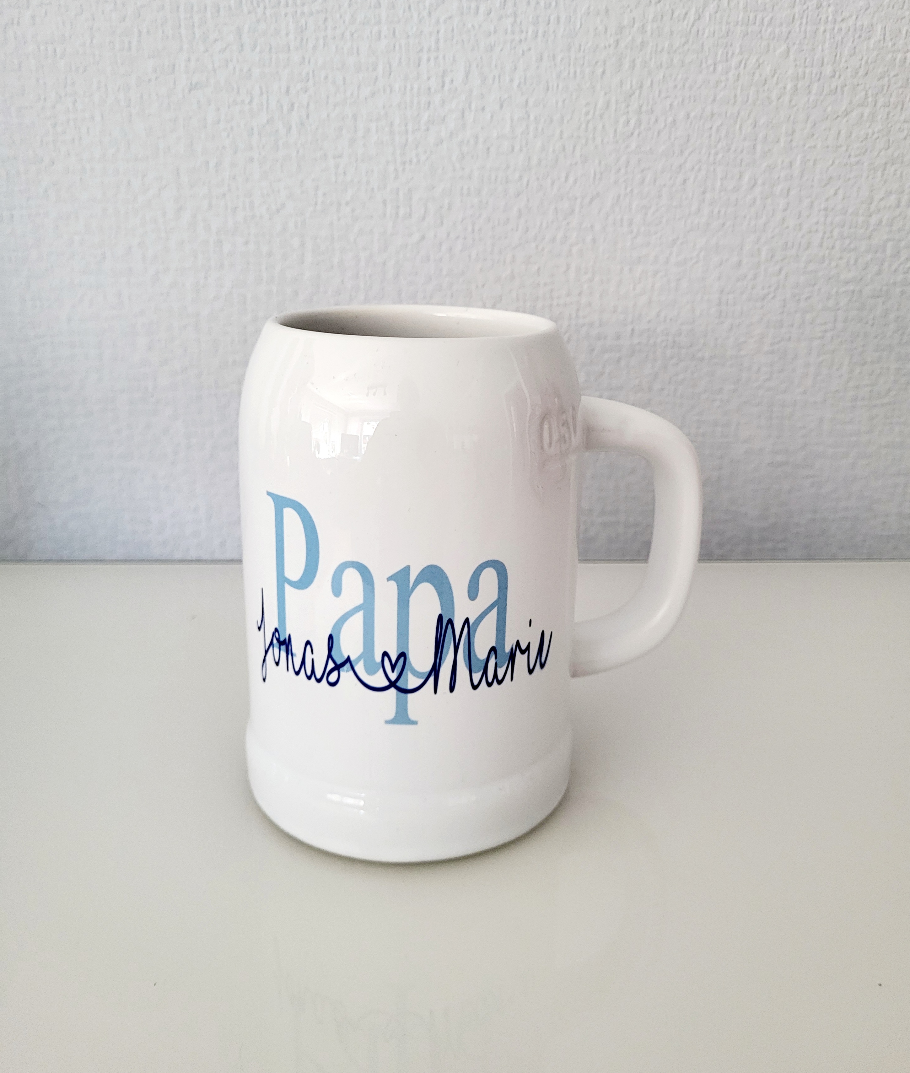 Bierkrug mit Wunschaufdruck oder Foto Bierkrug mit Wunschaufdruck oder Foto
