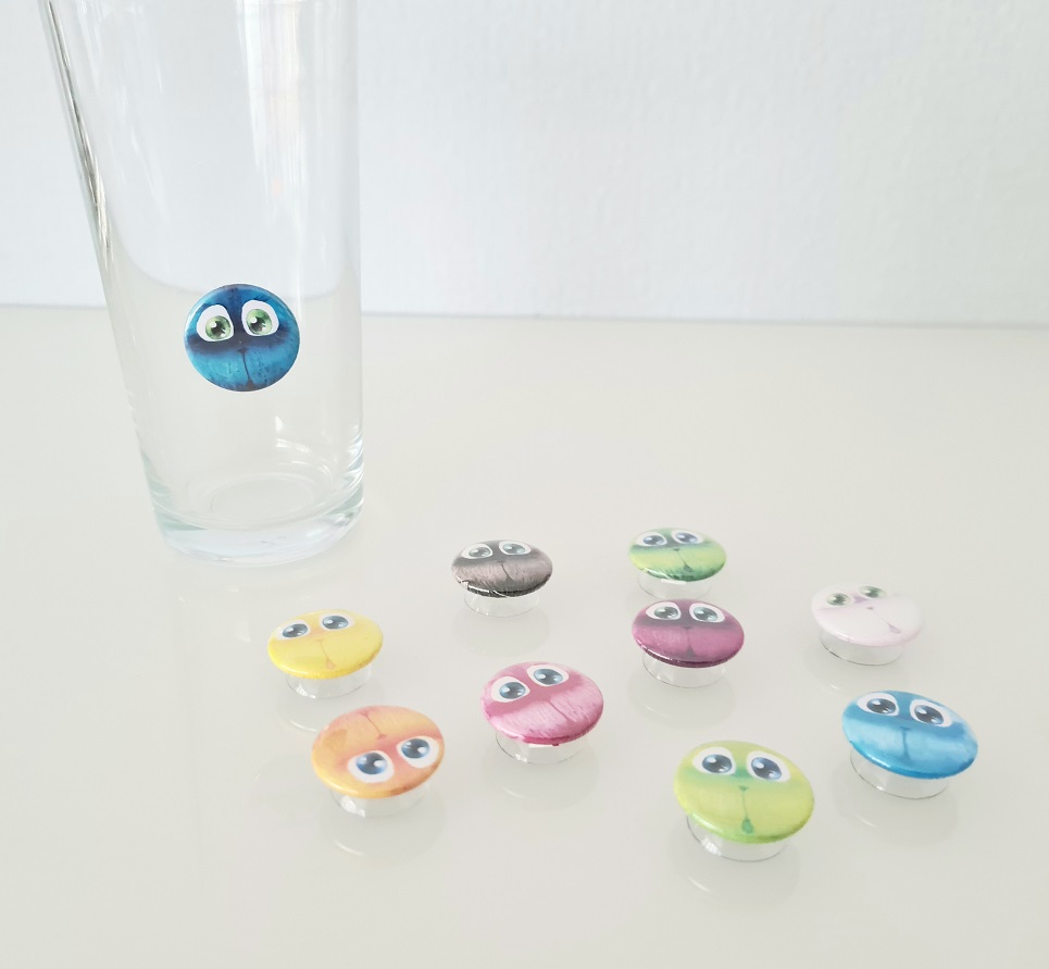 PROST-it Glasmarkierer Set "Fluffy-Gesichter" für Gläser oder Flaschen PROST-it Glasmarkierer Set "Fluffy-Gesichter" für Gläser oder Flaschen