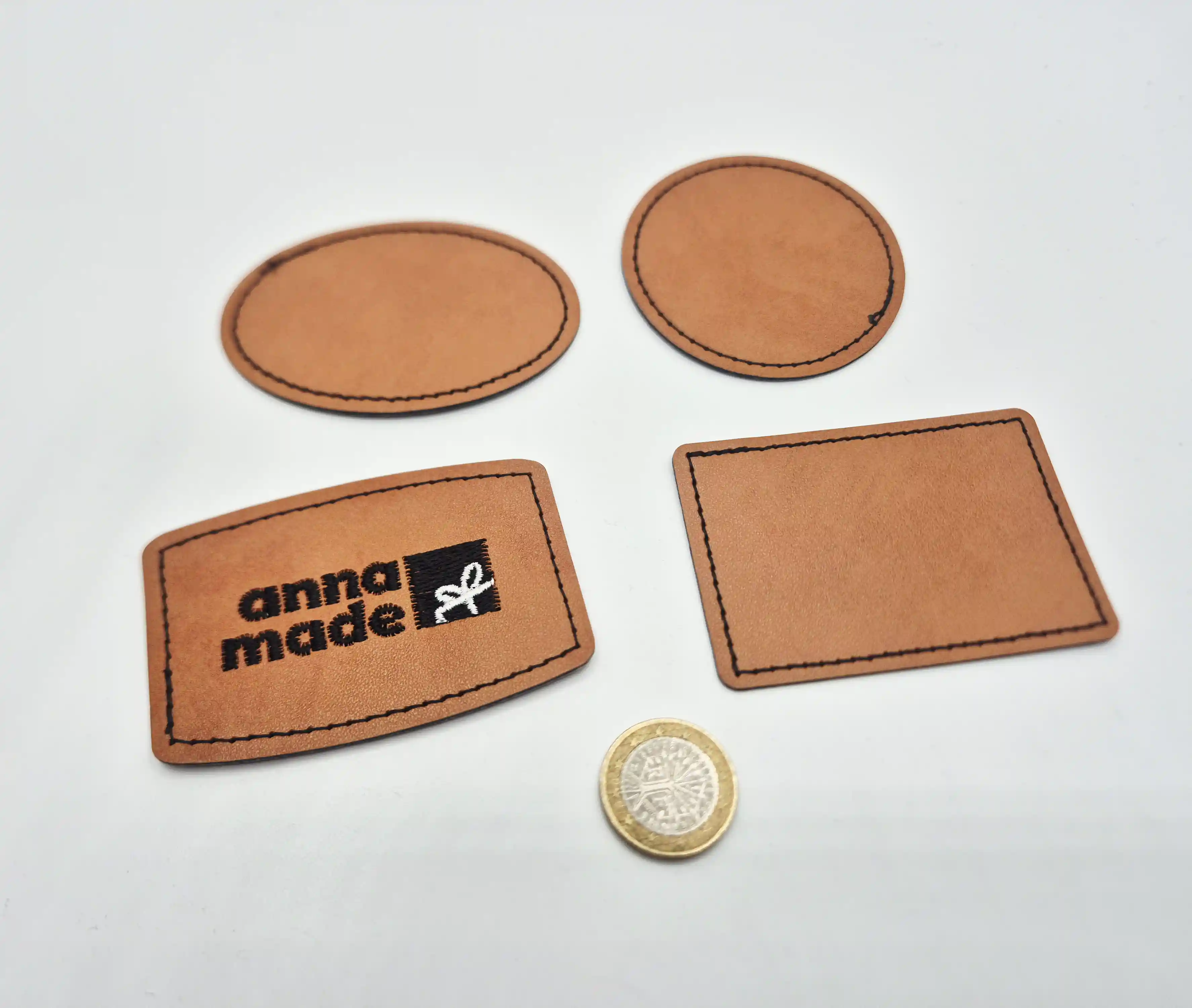 PU-Kunstlederpatch bestickt zum aufbügeln oder aufnähen
