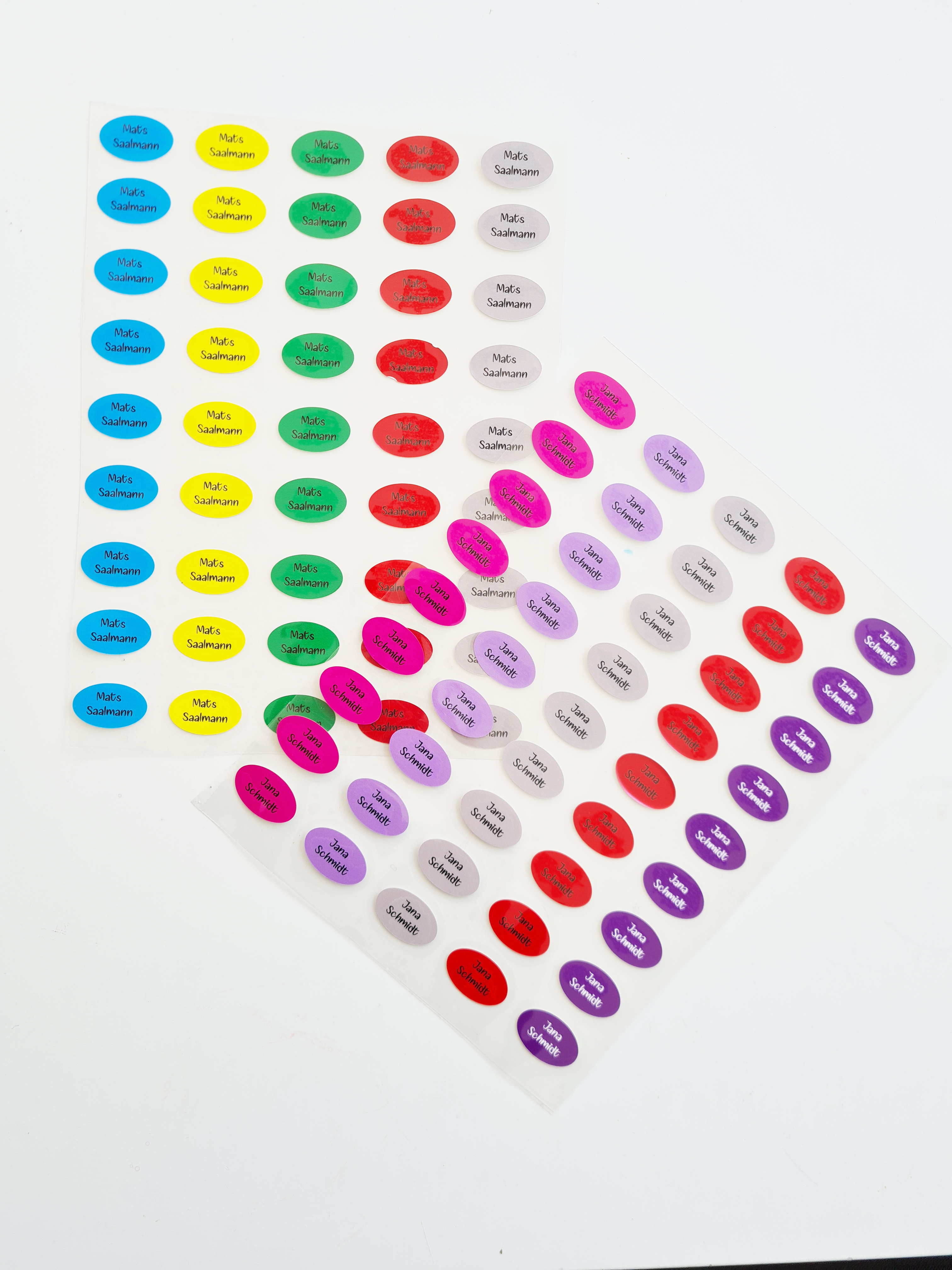 Bügeletiketten mit Name oder Größe Bügeletiketten mit Name oder Größe