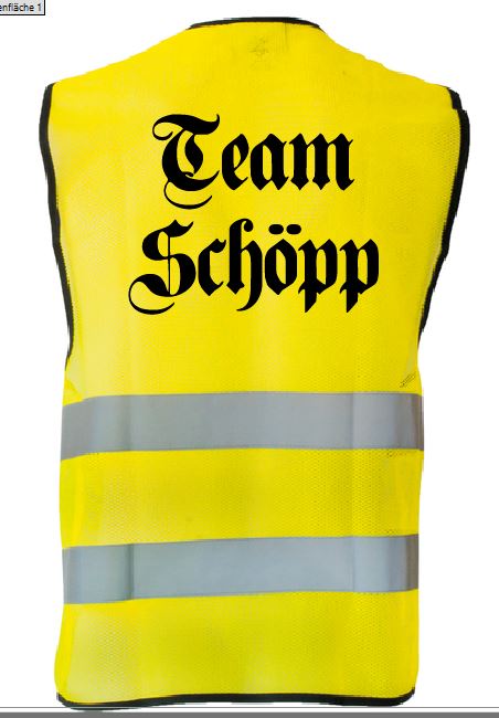 Warnweste ink. Wunschmotiv