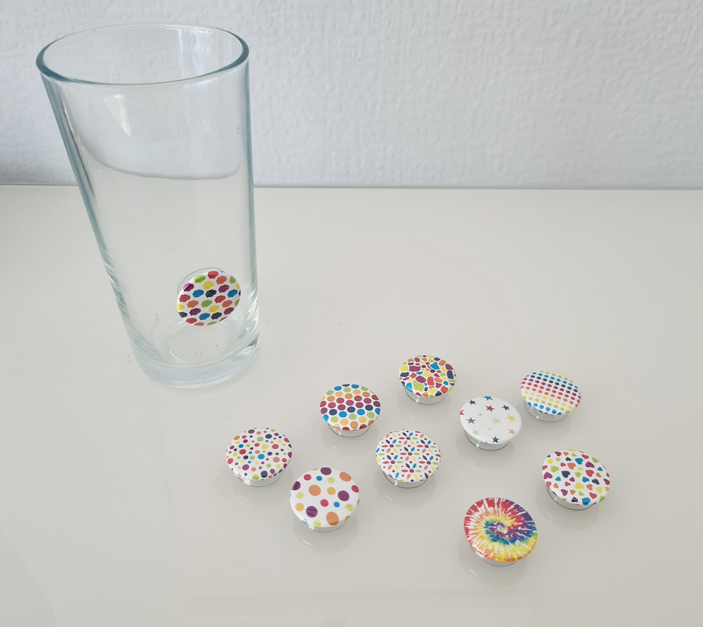 PROST-it Glasmarkierer Set "Bunt I" für Gläser oder Flaschen PROST-it Glasmarkierer Set "Bunt I" für Gläser oder Flaschen