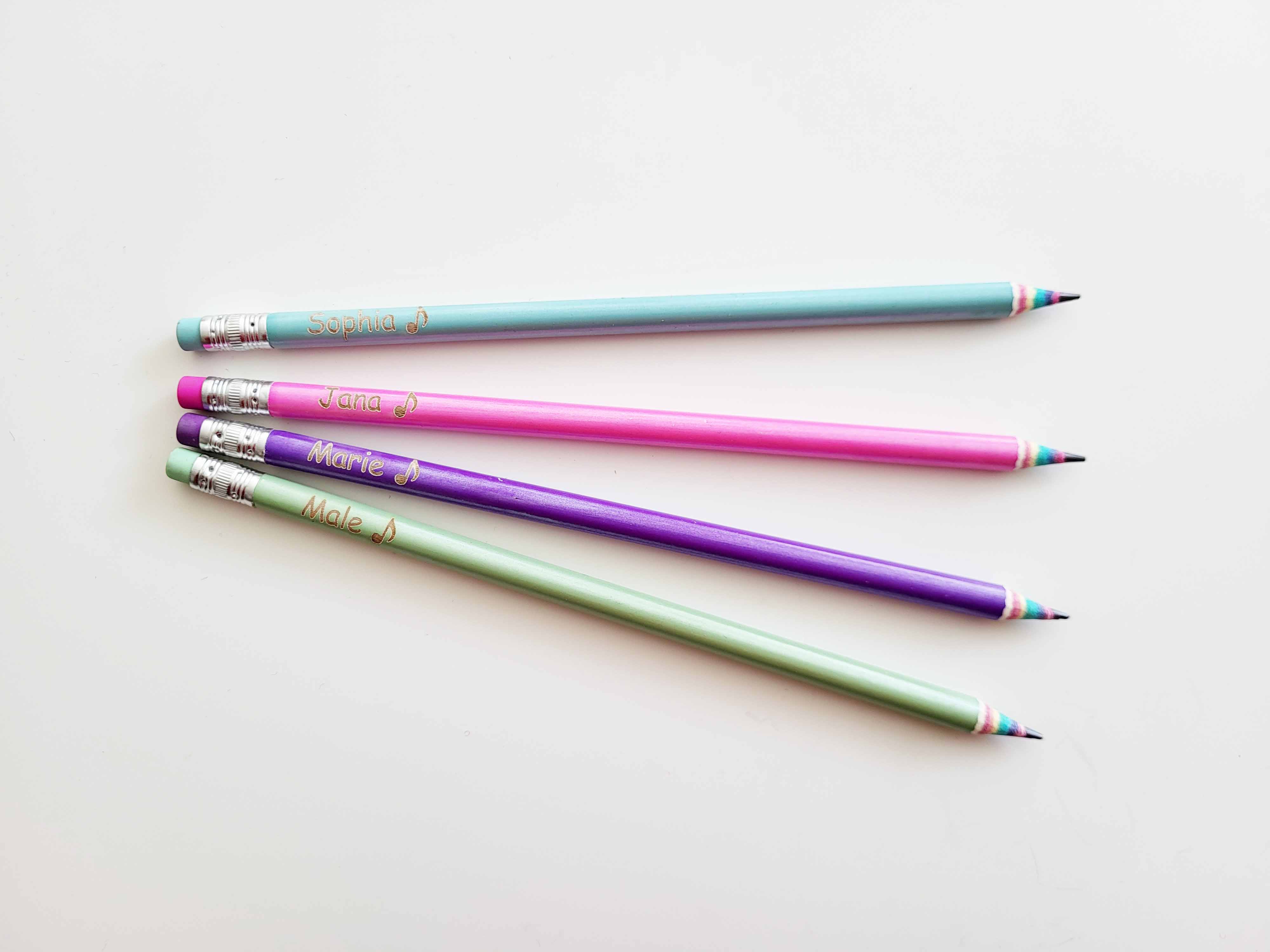 Bunter Bleistift mit Gravur Bunter Bleistift mit Gravur