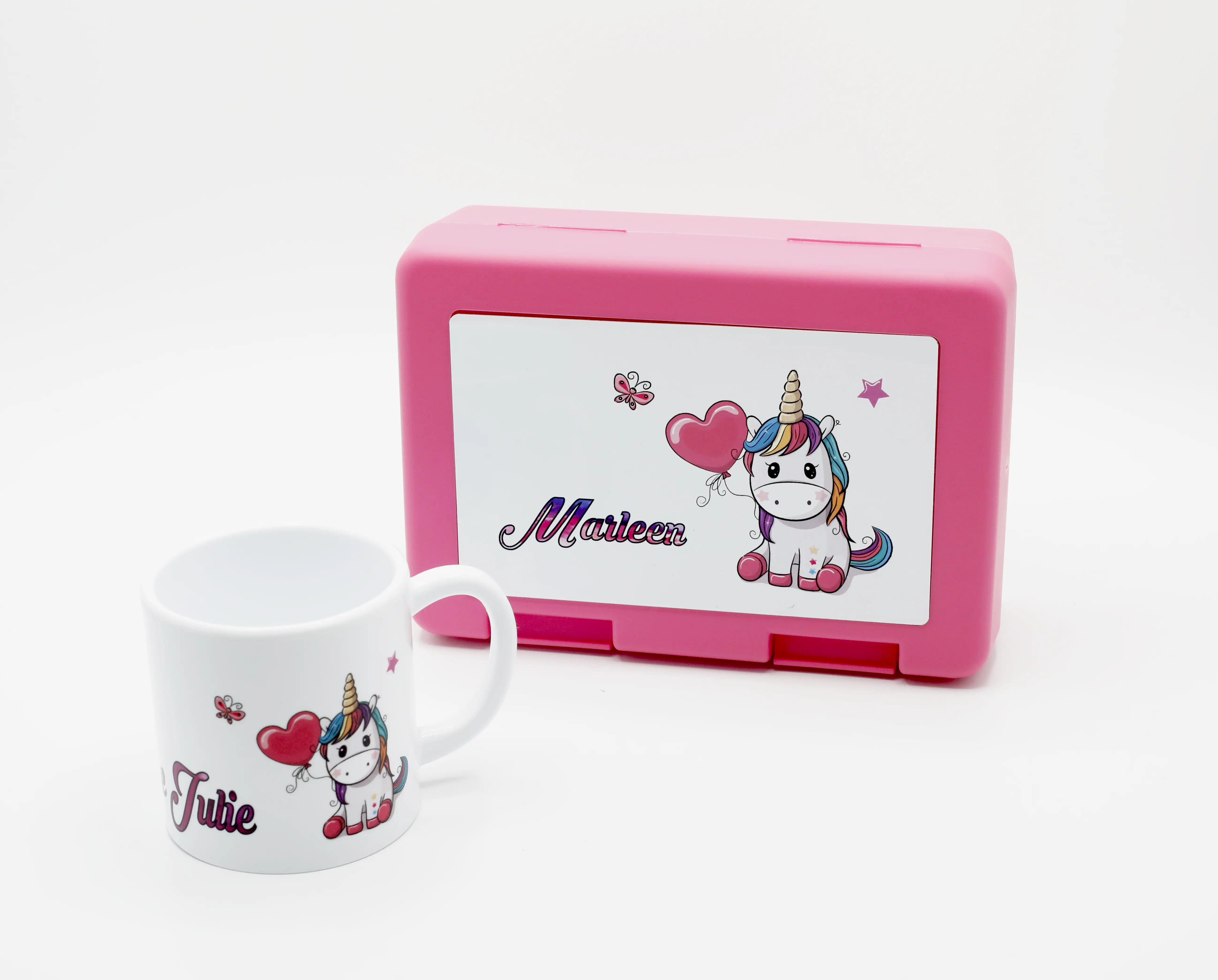 Kinder-Frühstücks-Set 2-teilig inkl. Druck (Tasse + Dose) Kinder-Frühstücks-Set 2-teilig inkl. Druck (Tasse + Dose)