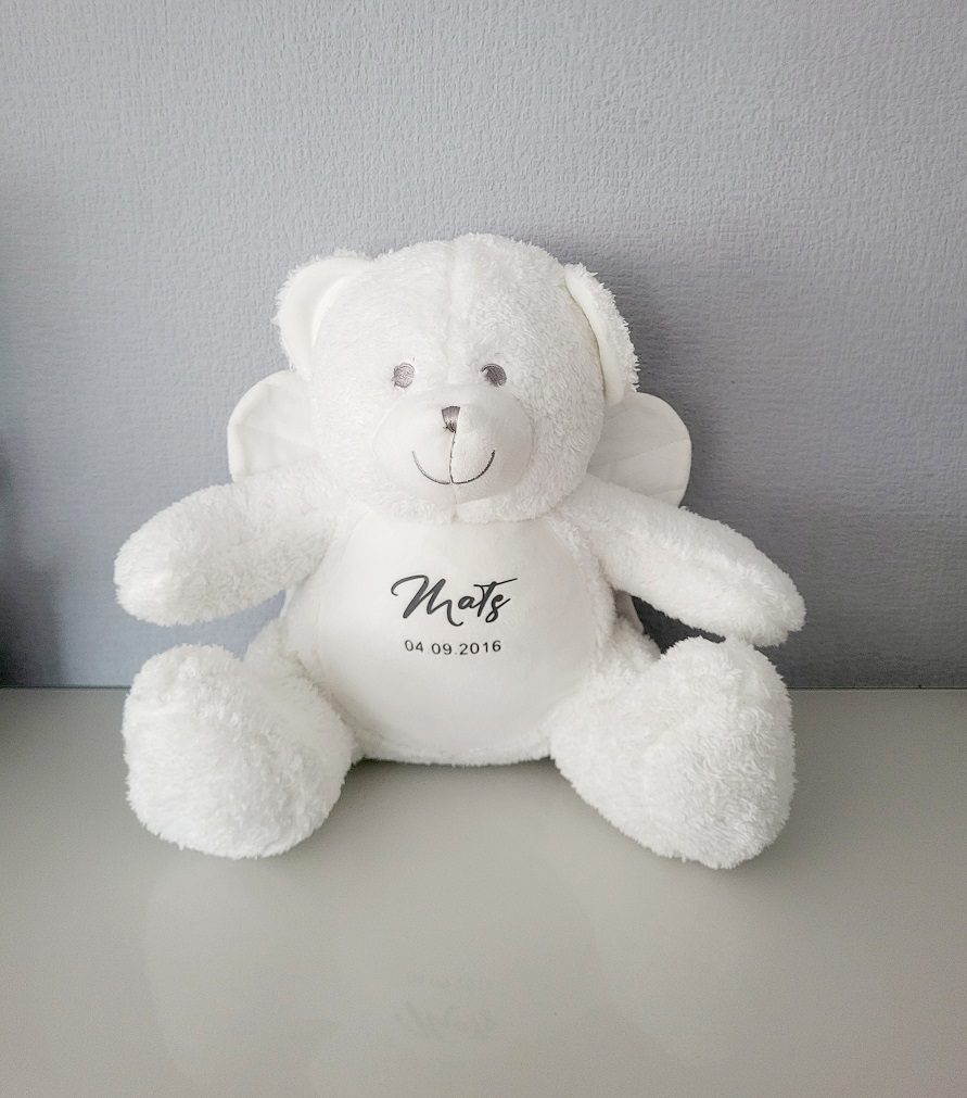 Kuscheltier klein mit Name und Geburtsdatum Kuscheltier klein mit Name und Geburtsdatum