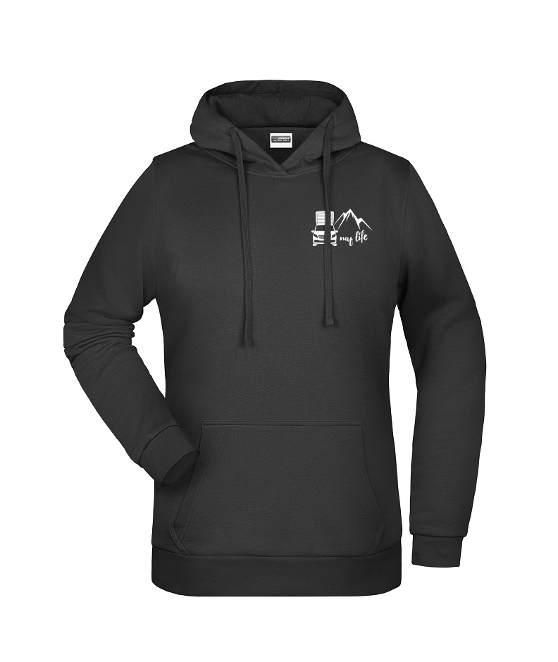 "my life" Damen-Hoodie - Logo klein "my life" Damen-Hoodie - Logo klein