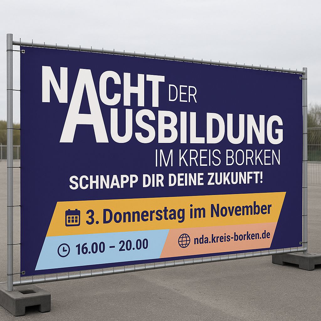 Bauzaunbanner "3. Donnerstag...."
