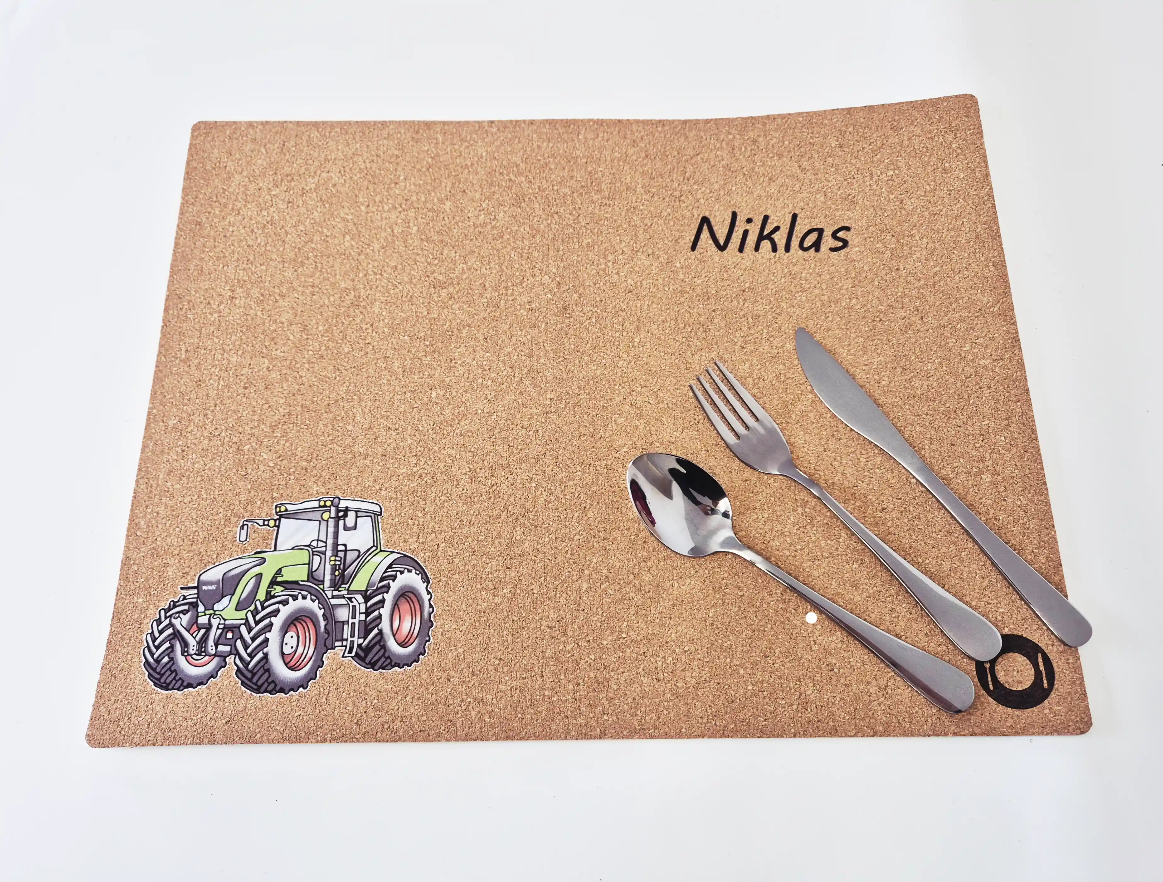 Platz-Set /Tisch-Set aus Kork mit Wunschmotiv und Name bedruckt Platz-Set /Tisch-Set aus Kork mit Wunschmotiv und Name bedruckt