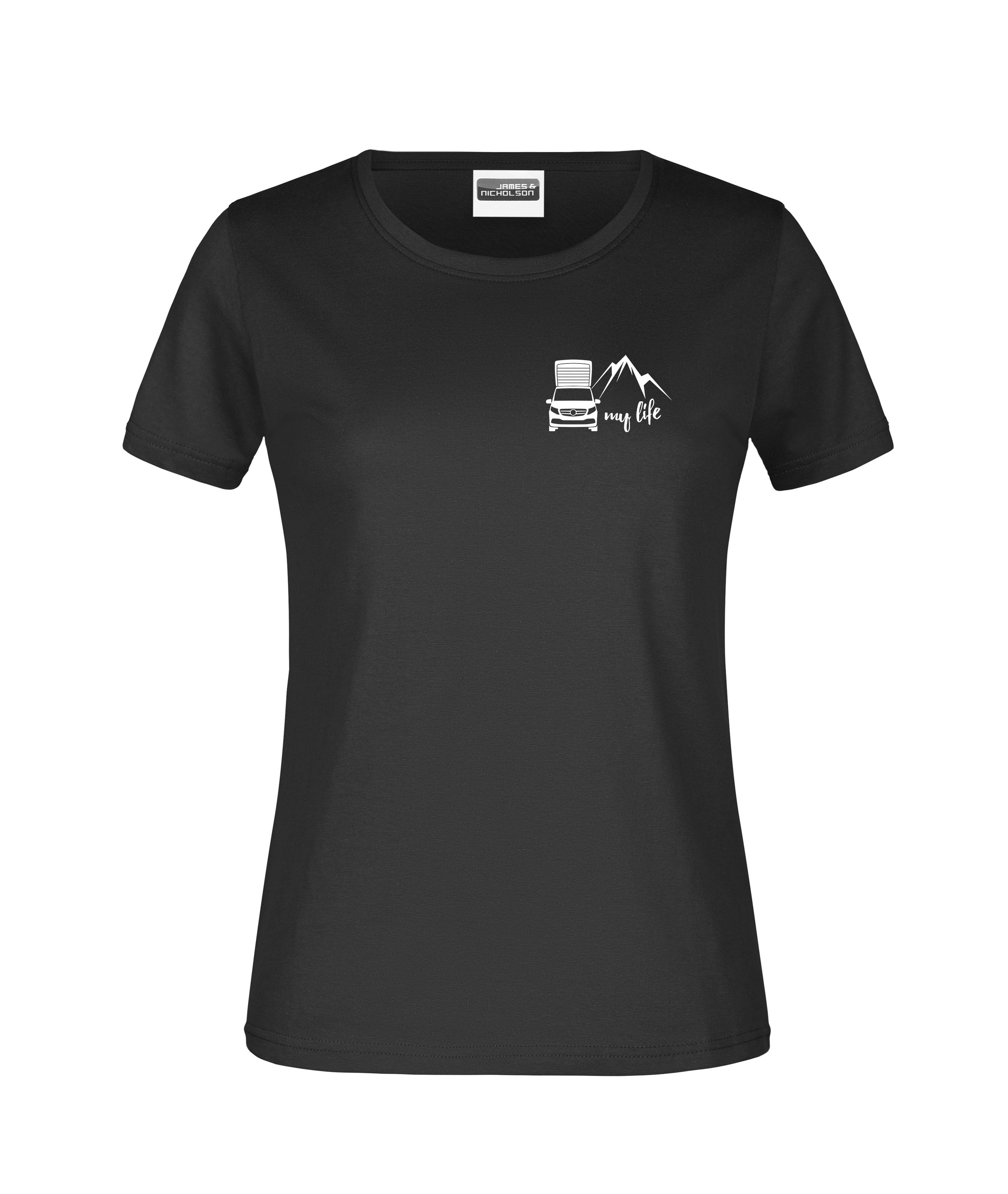 "my life" Damen-T-Shirt - Logo klein