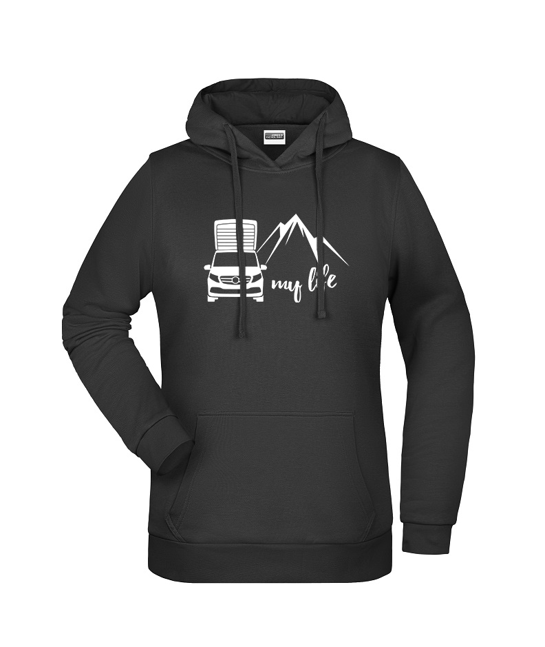 "my life" Damen-Hoodie - Logo groß