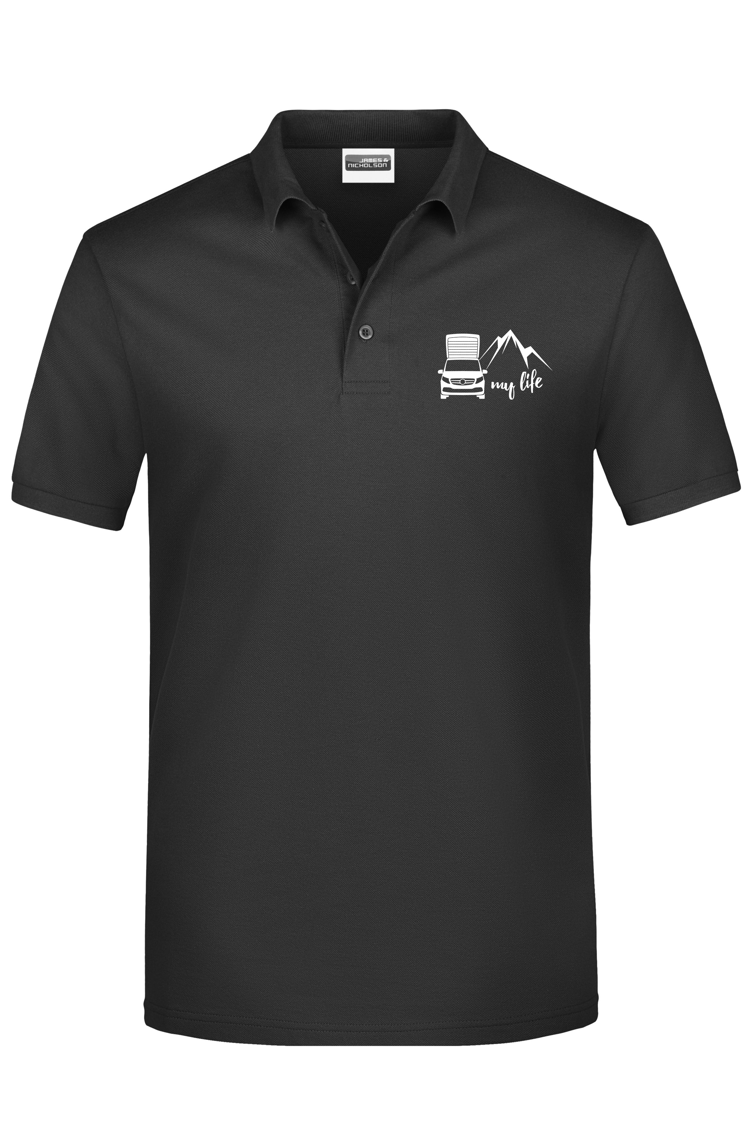 "my life" Herren-Polo-Shirt mit Logo