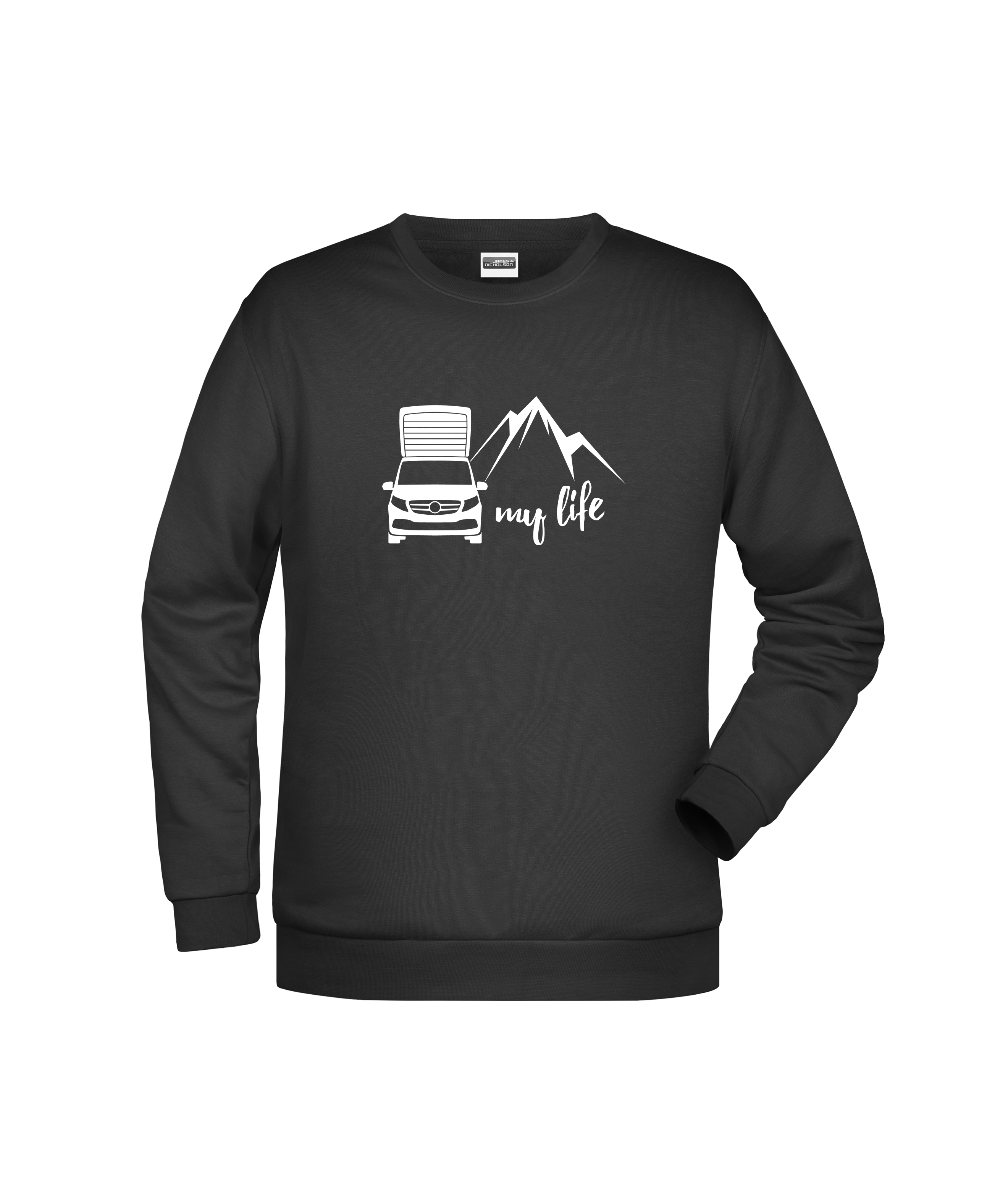 "my life" Herren-Sweatshirt - Logo groß