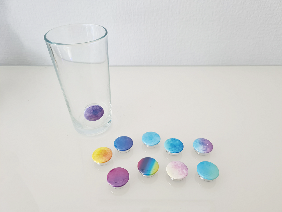 PROST-it Glasmarkierer Set "Regenbogen II" für Gläser oder Flaschen