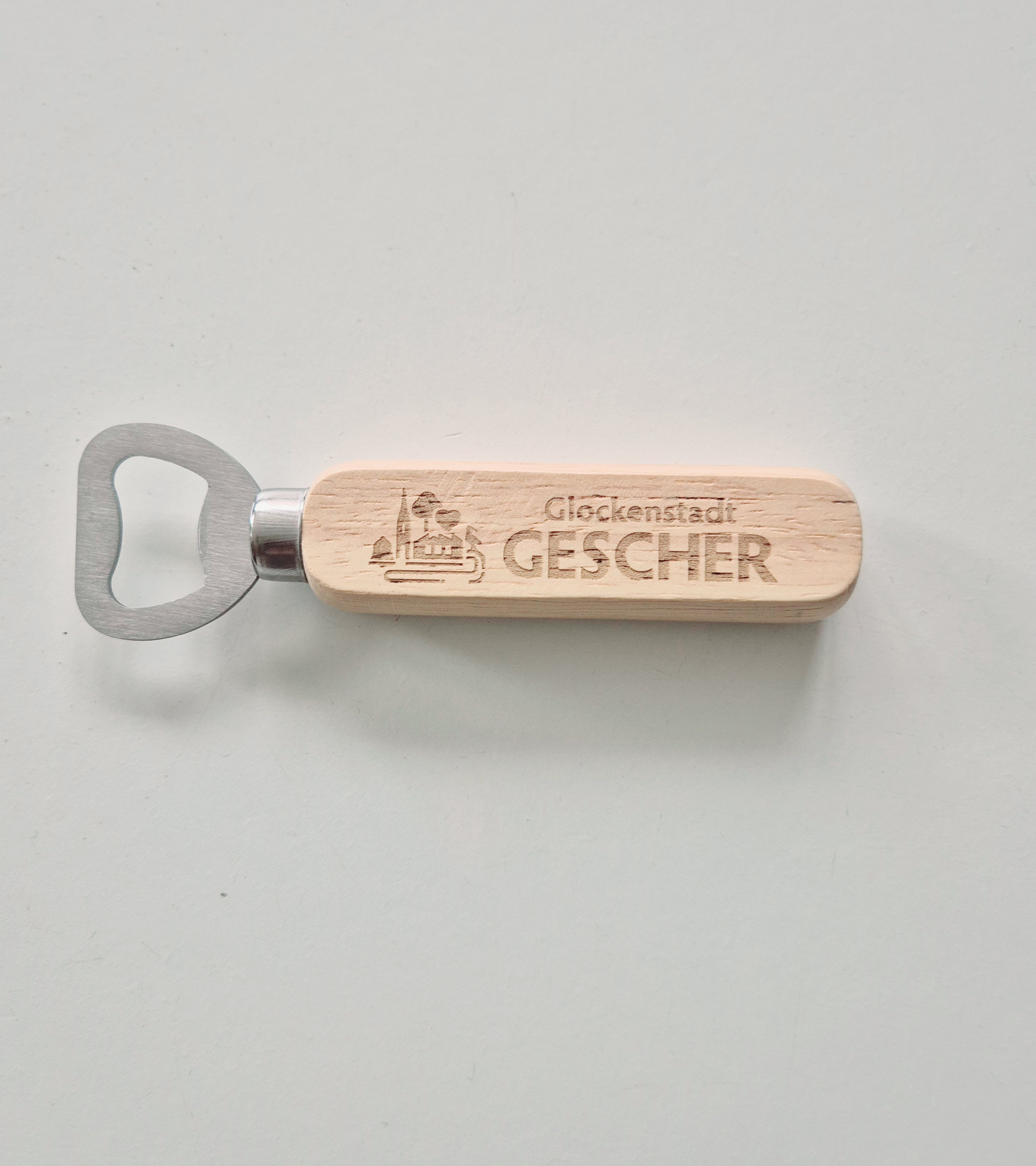 "Glockenstadt" Gescher Flaschenöffner mit Holzgriff "Glockenstadt" Gescher Flaschenöffner mit Holzgriff