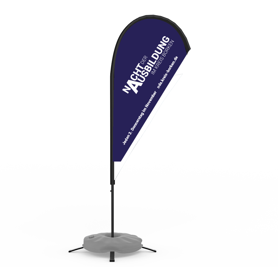 Beachflag "Nacht der Ausbildung"