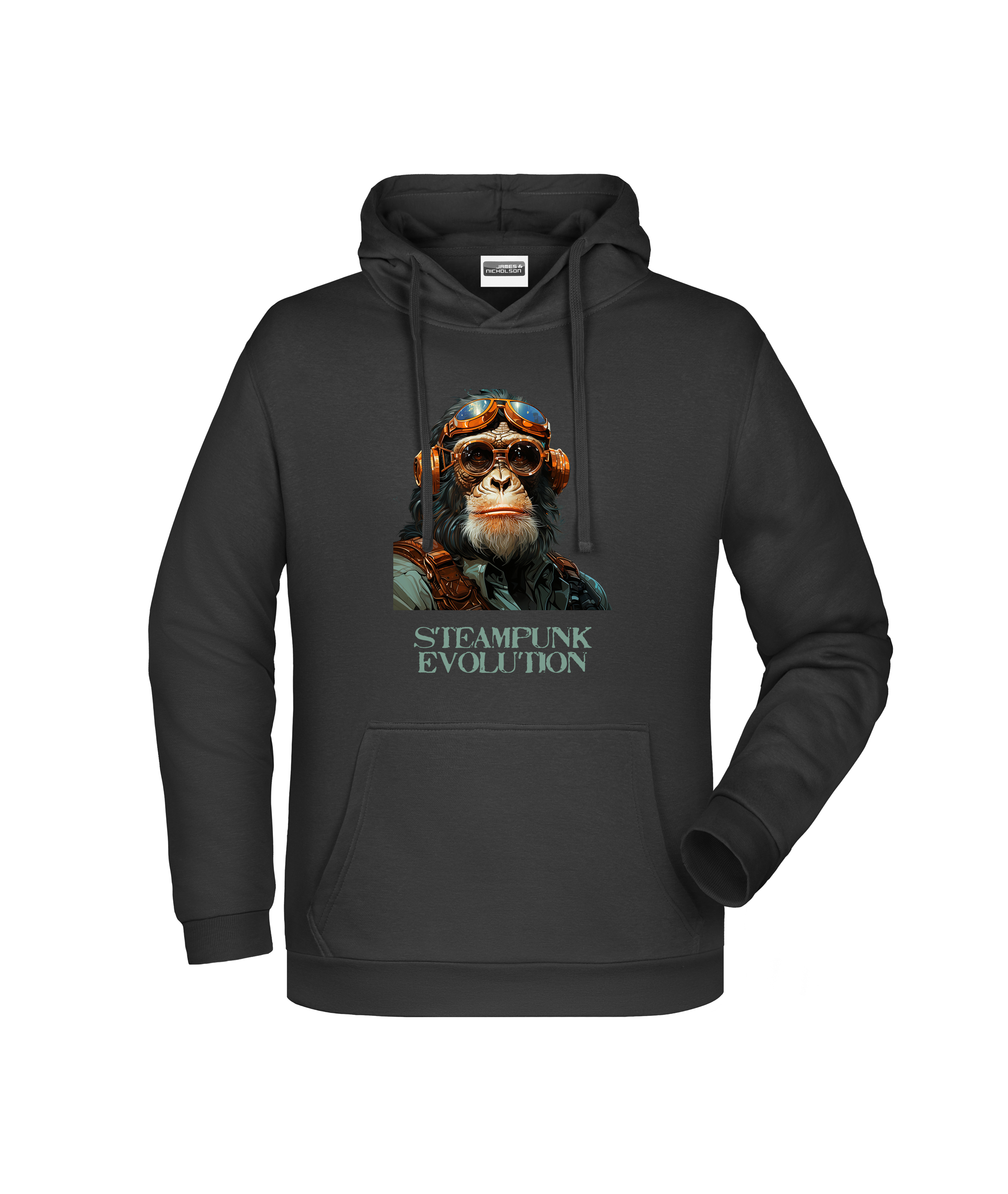 Herren-Hoodie "Steampunk Affe"