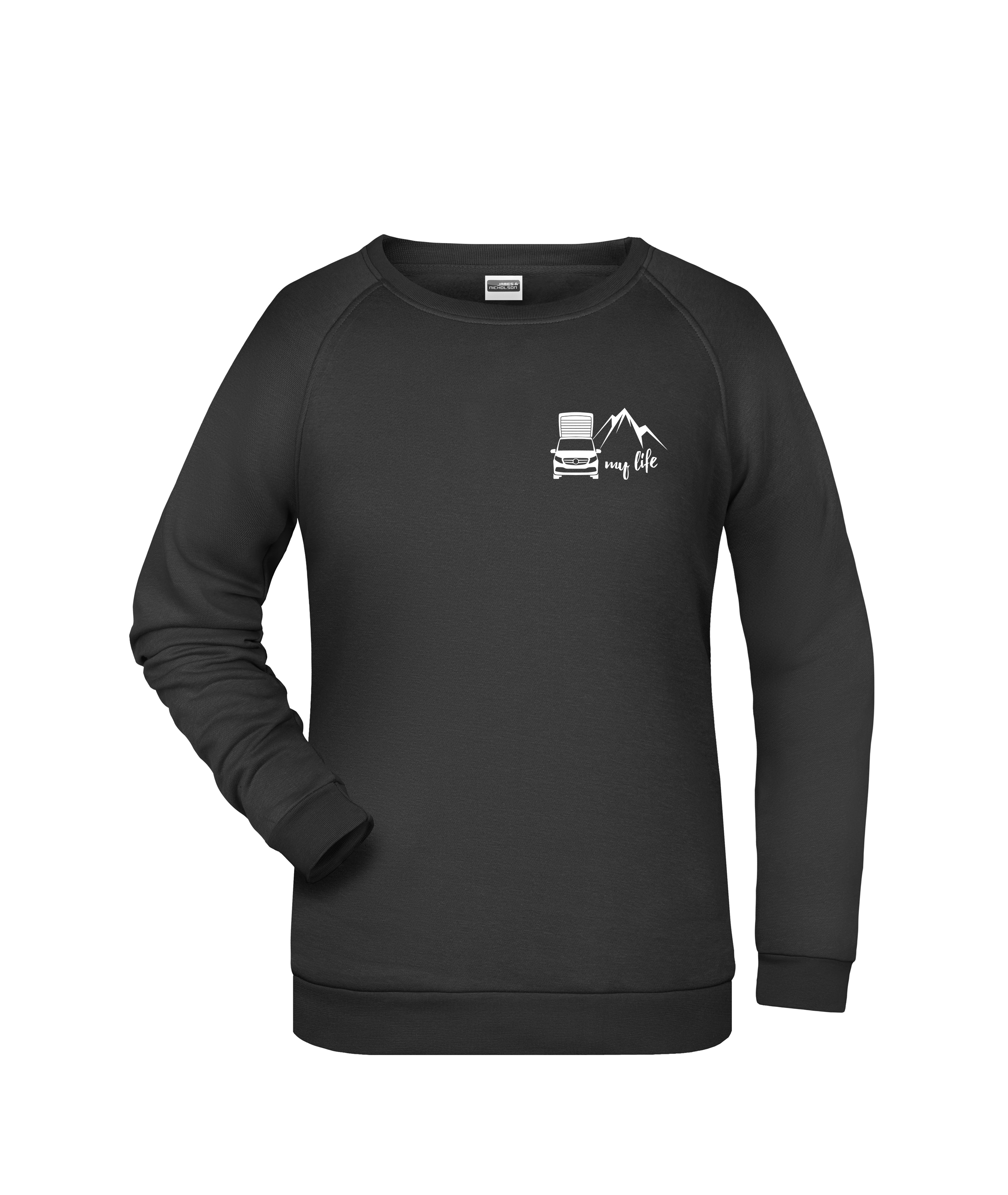 "my life" Damen-Sweatshirt - Logo klein "my life" Damen-Sweatshirt - Logo klein