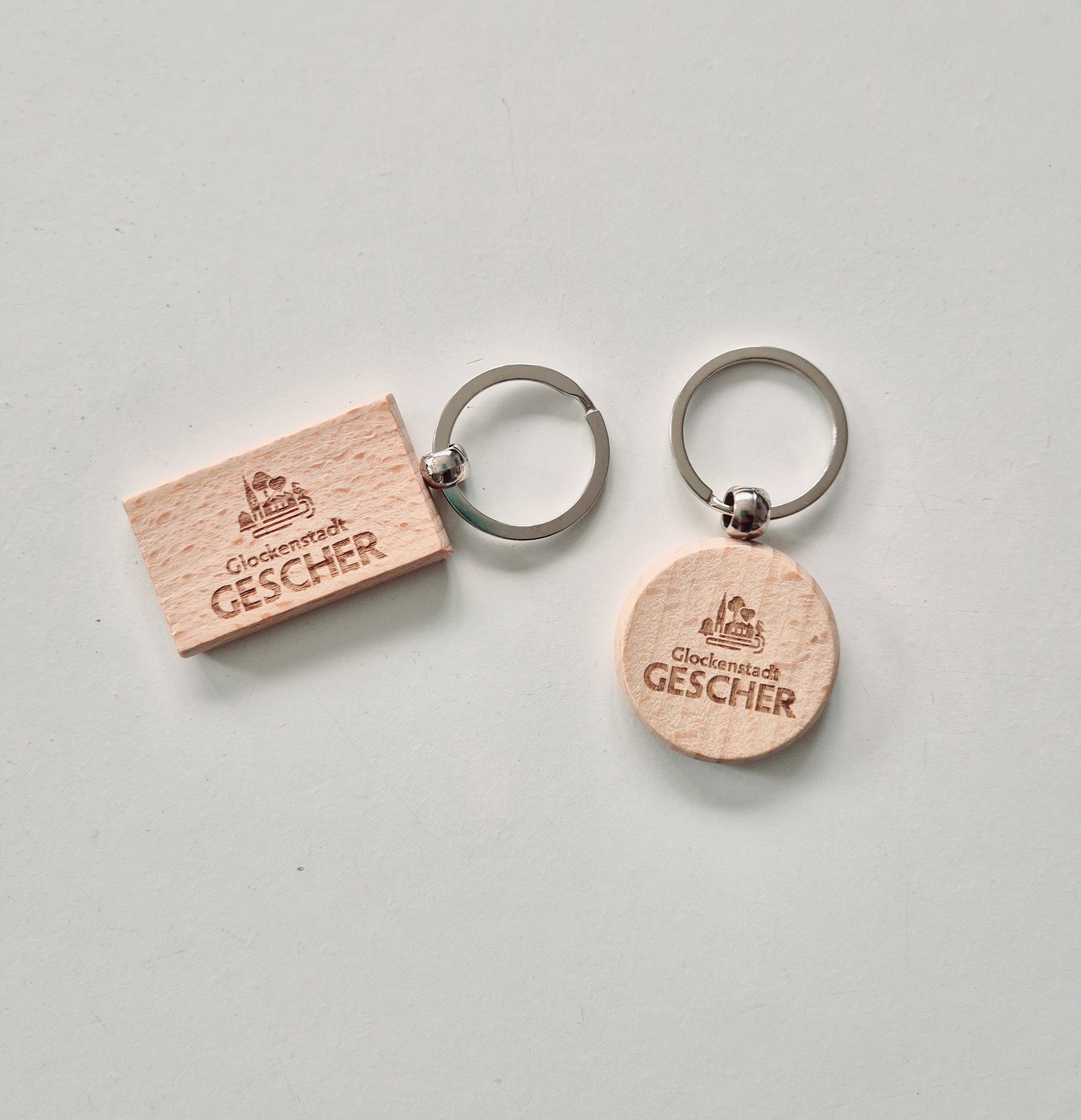 "Glockenstadt Gescher"- Holzschlüsselanhänger "Glockenstadt Gescher"- Holzschlüsselanhänger