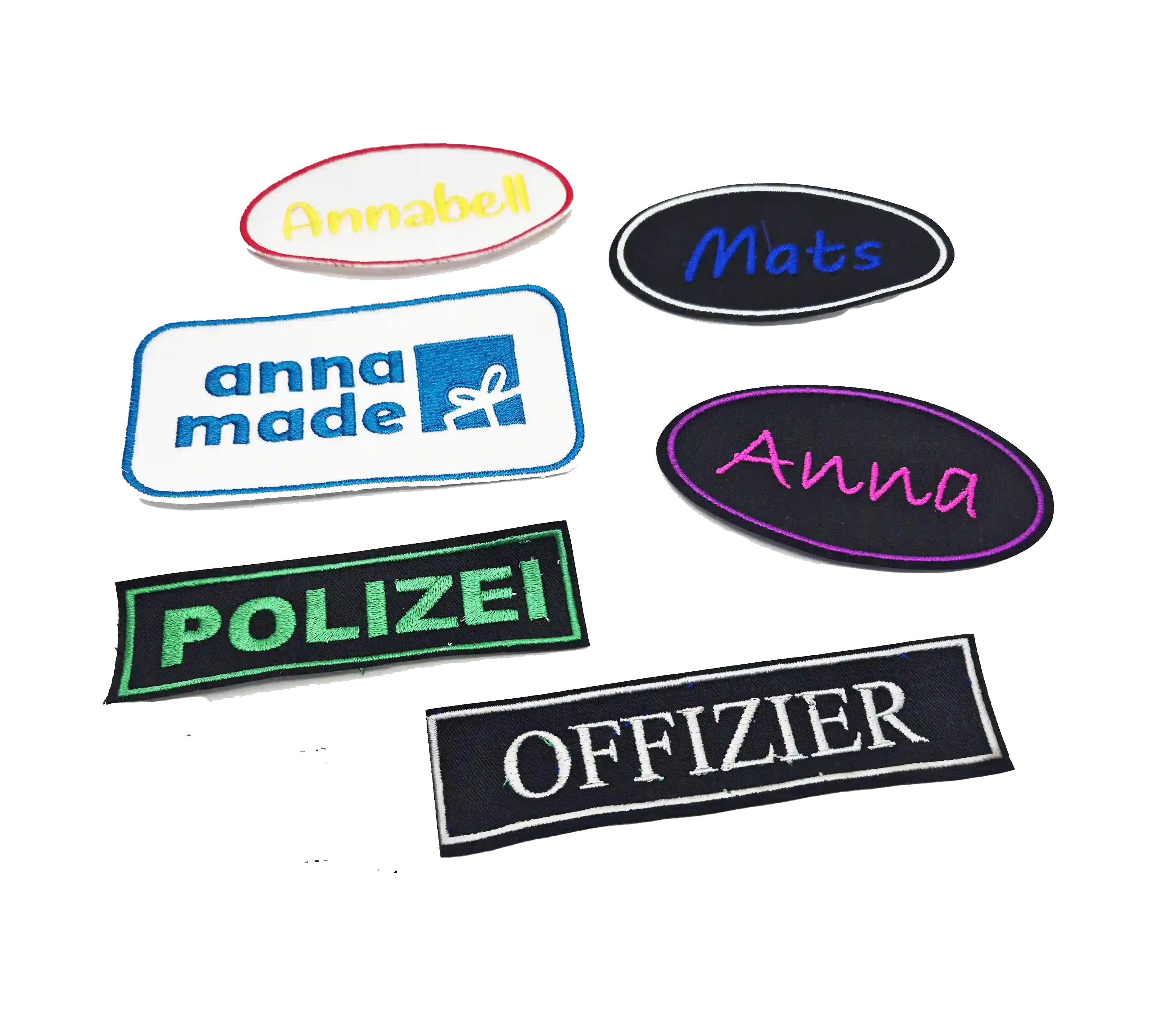 Aufnäher/Patches bestickt mit Gewebe